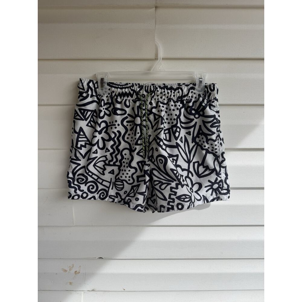 ASOS Men’s Swim Trunks Aztec Beach Mayan Theme Size Medium Shortie